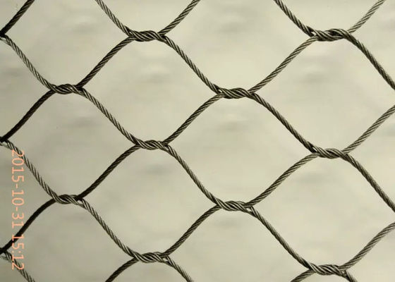 Rauten-Form-flexible Masche, die Inter- gesponnenes Material AISI316-Größe 7x7/7x19 fängt