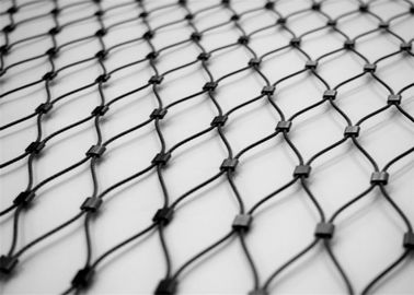 Architekturmetalldraht-Seil-Masche, quetschverbundene Edelstahl-Kabel-Filetarbeit