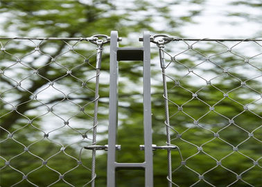 Balustraden-Einfüllen-Drahtseil-Zaun, der 1.2-4.0mm Schlagzähigkeits-Kabel fängt