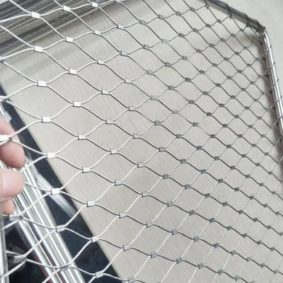 Ferrule Gewirkte Schönheit Flexible Drahtseil Kabelnetz für Zoo Gehege