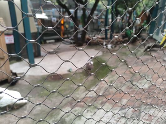 Twill Weave 2mm Aviary Drahtnetz Edelstahl Draht Seil Vogelnetz Zaun Zoo
