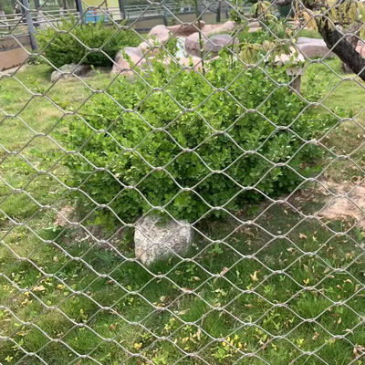 SUS 304 316 Gewirkt / Buckel Ferrule Edelstahl Draht Seilnetz für Vogelgarten Schutz