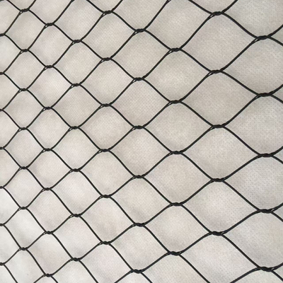 Schwarze Oxid-Edelstahldrahtseil-Ferrule-Netz für Balustrade