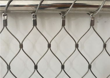 Zwingen-Art-flexibles Edelstahl-Drahtseil-Netz für Balustraden