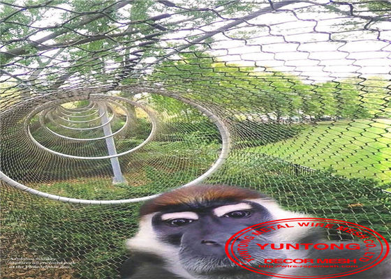 Hand gesponnene Edelstahl-Kabel-Filetarbeits-Maschendraht-Sicherheit für Zoo