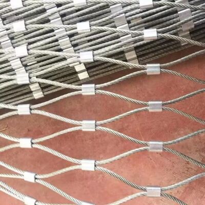 Vogelvoliere Edelstahl-Aderendhülsen-Drahtseilnetz für Zoo-Gehege-Sicherheitszaun
