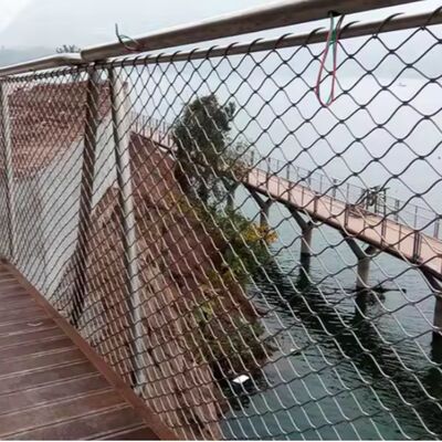 316 304 Edelstahl-Drahtseilnetz-Zaun für Treppengeländer-Geländer