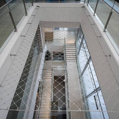 Hochzugsfestigkeit Korrosionsbeständig Edelstahlseilnetz für flexible industrielle Lösungen