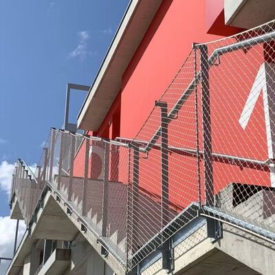 SUS 304/316 Edelstahlseilnetz mit anpassbarer Maschenweite und Korrosionsschutz für den Schutz von Landschaftsgebieten