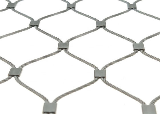 Flexibles Inox-Edelstahl-Drahtseil Mesh Knotted Ferruled