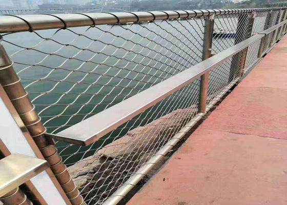 7 x 19 Zwingen-Edelstahl-Seil Mesh Netting For Balustrade