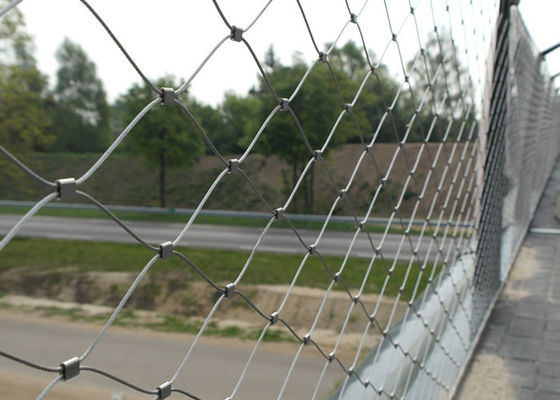 Brücken-Geländer und Balustraden-Edelstahl-Zwingen-Seil-Masche 60x60mm