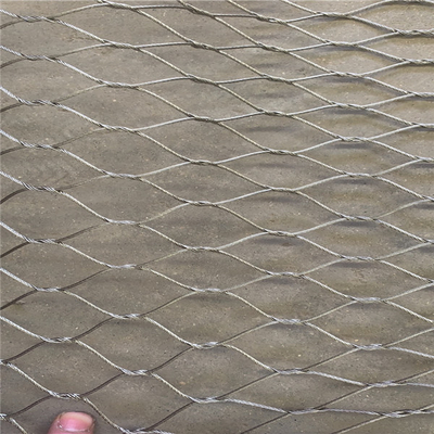 Kundenspezifischer Edelstahl gesponnenes 304 Drahtseil Mesh Knotted