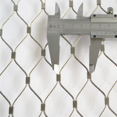 Aisi 316 X neigen Kabel-Zwingen-Edelstahl-Zoo Mesh With Sleeve