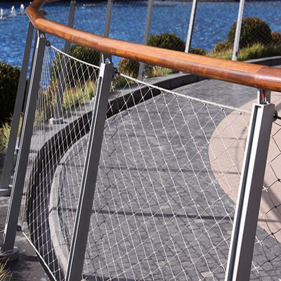 Des Brücken-Treppenhaus-SS Drahtdurchmesser Seil-der Maschen-1.5mm