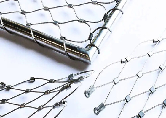 Nicht verrostendes Stahlkabel Mesh Balustrade Fencing Handrail Infill