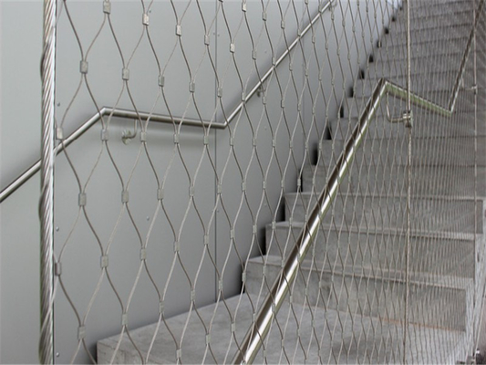 Hochfester Architekturedelstahl geknotetes Seil Mesh For Stair And Bridge
