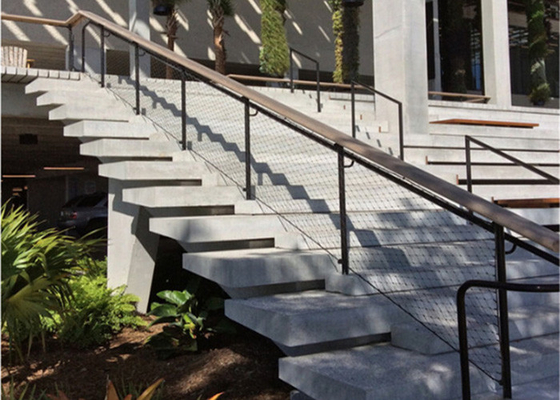 Flexible Balustraden-Treppenhaus-Edelstahl-Seil-Masche 1.5mm