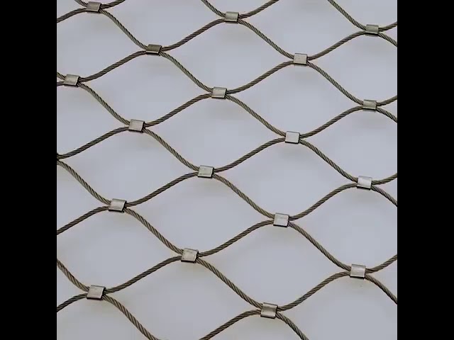 2.5Mm Edelstahl-Zoo Mesh Non Rusting Ferrule Rope Mesh Customizable