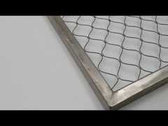 Flexible Edelstahl-Ferrule-Seilnetz Architektonische Rhombus-Webnet