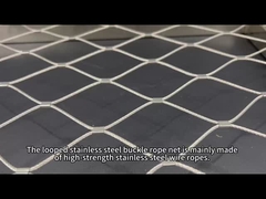 Schnallennetz aus Edelstahl mit Rahmen