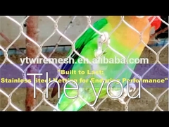 Drahtseilnetz aus Edelstahl