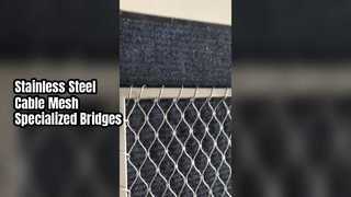 Edelstahl-Kabelnetz, spezialisiert auf Brücken