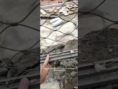 Einteiliges Rahmenseilnetz aus Edelstahl, bequeme und feste Installation vor Ort